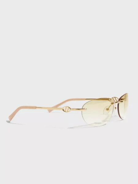 Gold Round Sunglasses at Nelly GOOFASH