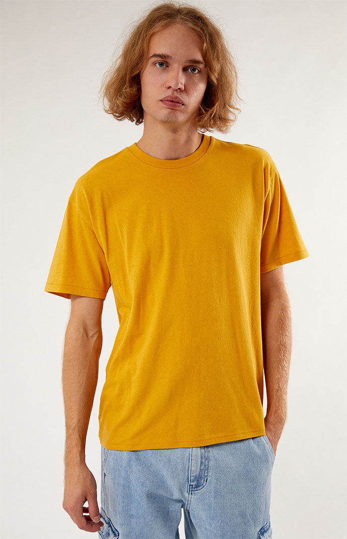 Gold T-Shirt - Ps Basics - Men - Pacsun GOOFASH