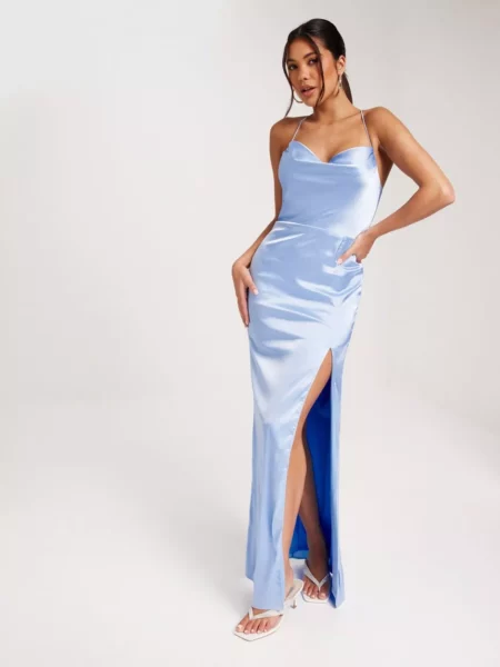 Gown in Blue at Nelly GOOFASH