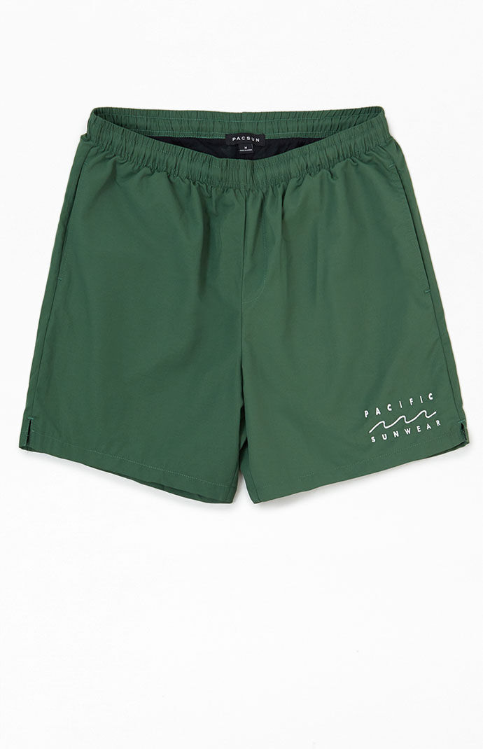 Green Gent Shorts - Pacsun GOOFASH
