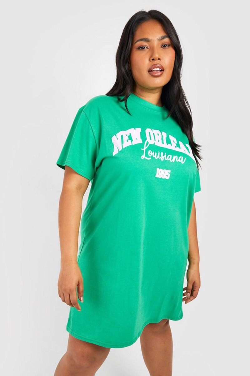 Green T-Shirt - Boohoo - Ladies GOOFASH