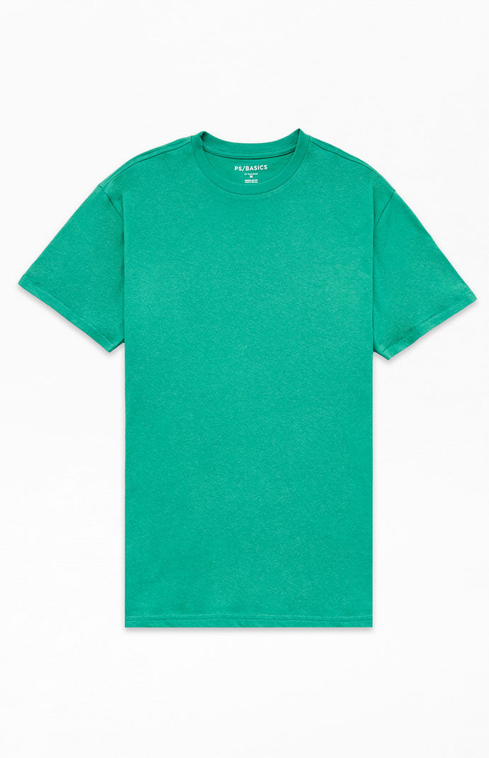 Green T-Shirt - Ps Basics - Man - Pacsun GOOFASH