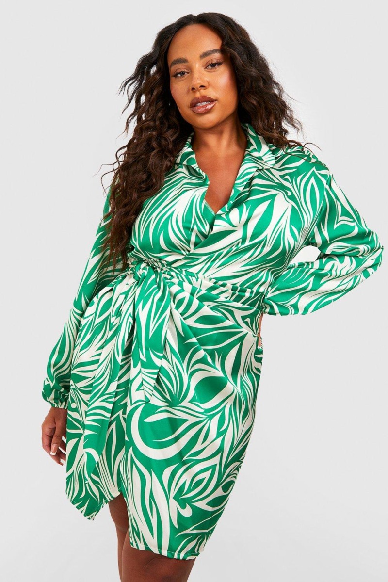 Green - Women's Midi Dress - Boohoo GOOFASH