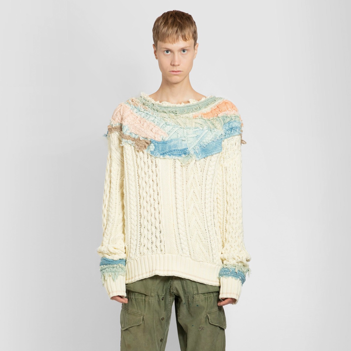 Greg Lauren Multicolor Men's Knitwear - Antonioli GOOFASH