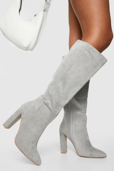 Grey Ankle Boots - Boohoo Woman GOOFASH