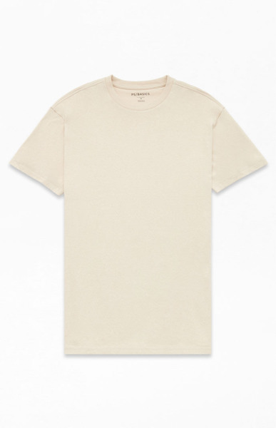 Grey T-Shirt - Ps Basics - Gents - Pacsun GOOFASH
