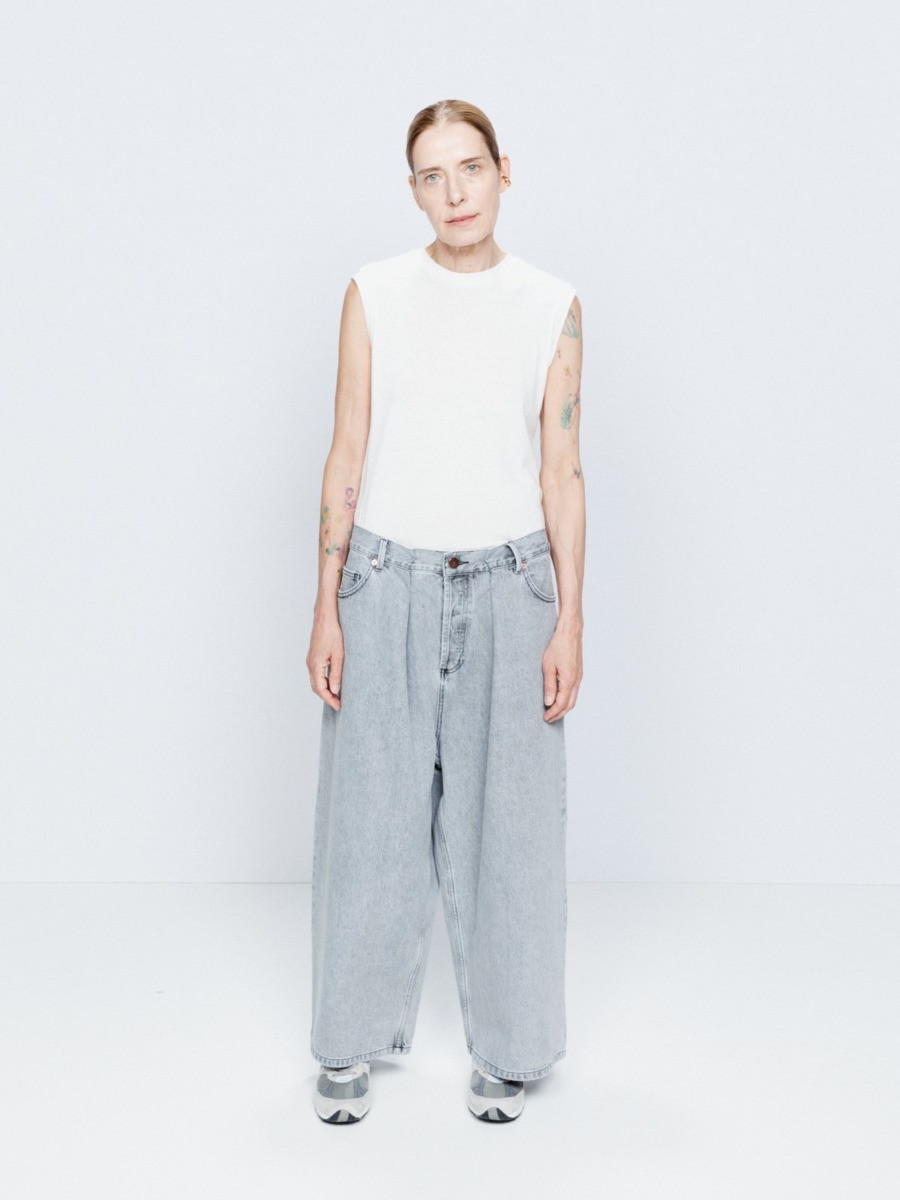 Grey Wide Leg Jeans for Women from Matches Fashion GOOFASH