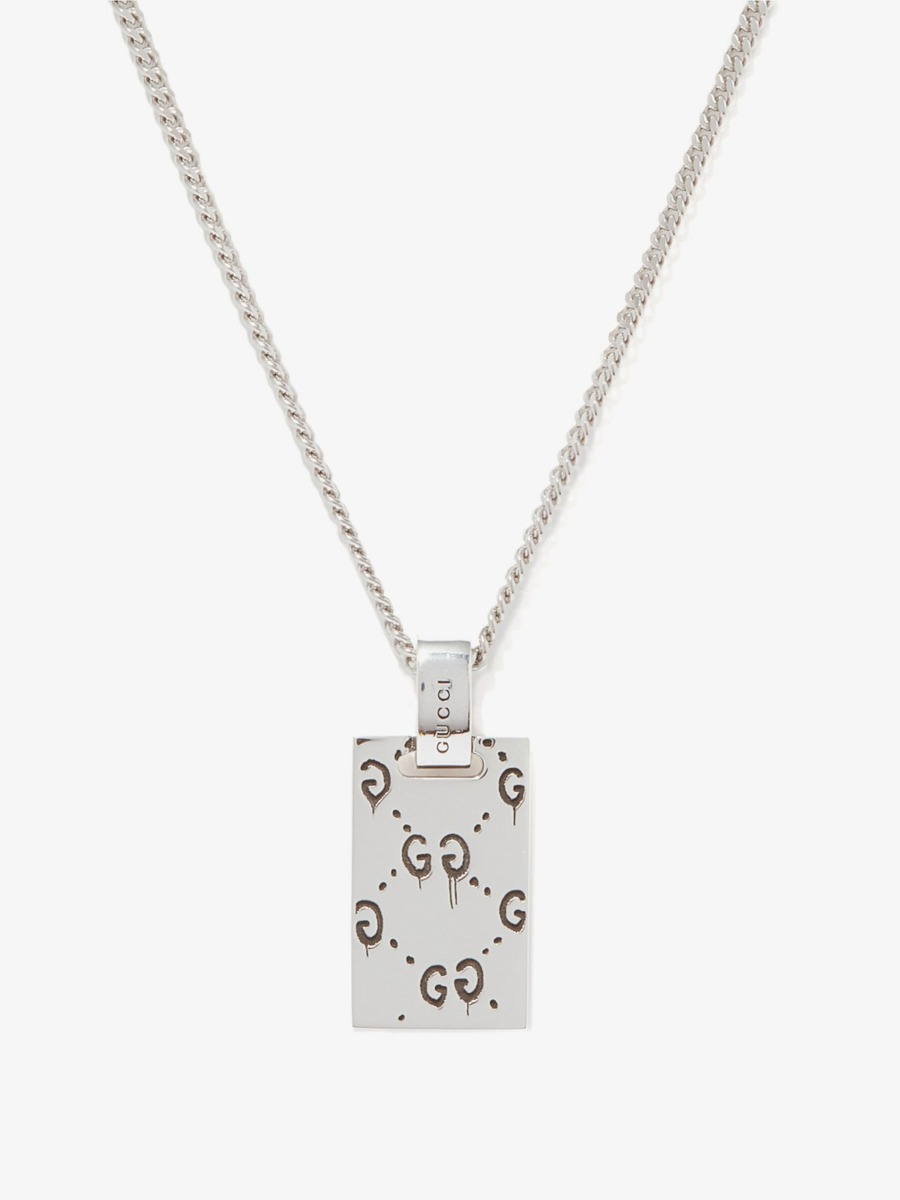 Gucci - Gent Necklace in Silver - Matches Fashion GOOFASH