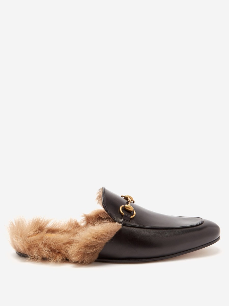 Gucci - Men's Backless Loafers in Black from Matches Fashion GOOFASH
