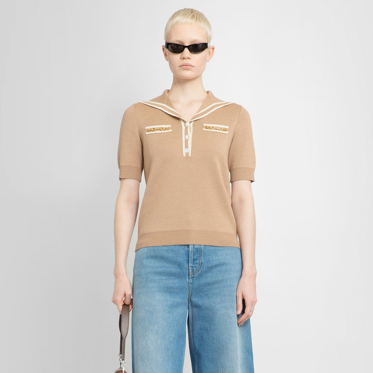 Gucci Women T-Shirt Beige by Antonioli GOOFASH