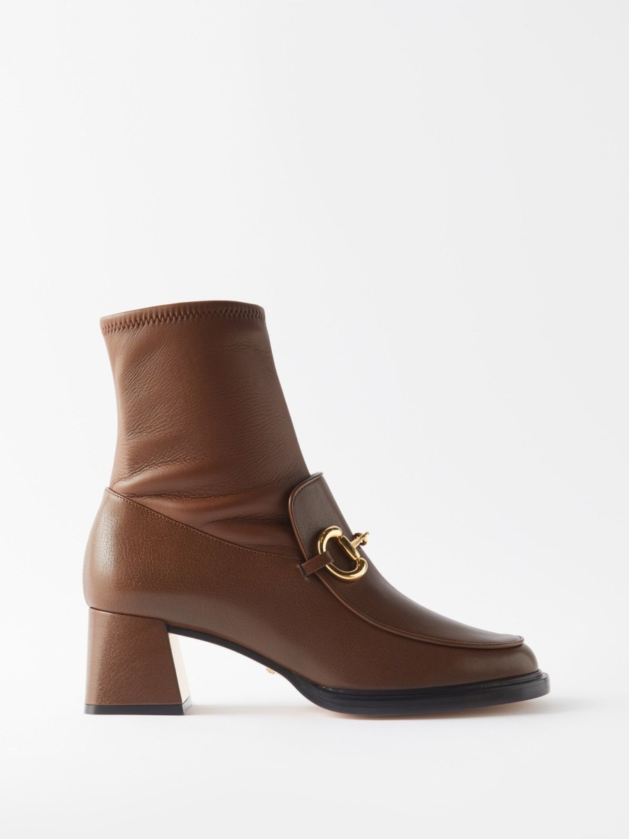 Gucci - Women's Ankle Boots Brown Matches Fashion GOOFASH