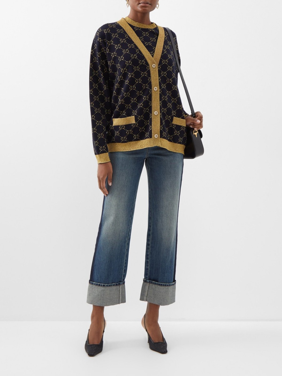 Gucci - Womens Cardigan in Blue by Matches Fashion GOOFASH