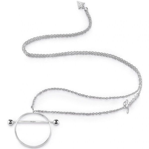Guess Woman Silver Necklace at Watch Shop GOOFASH