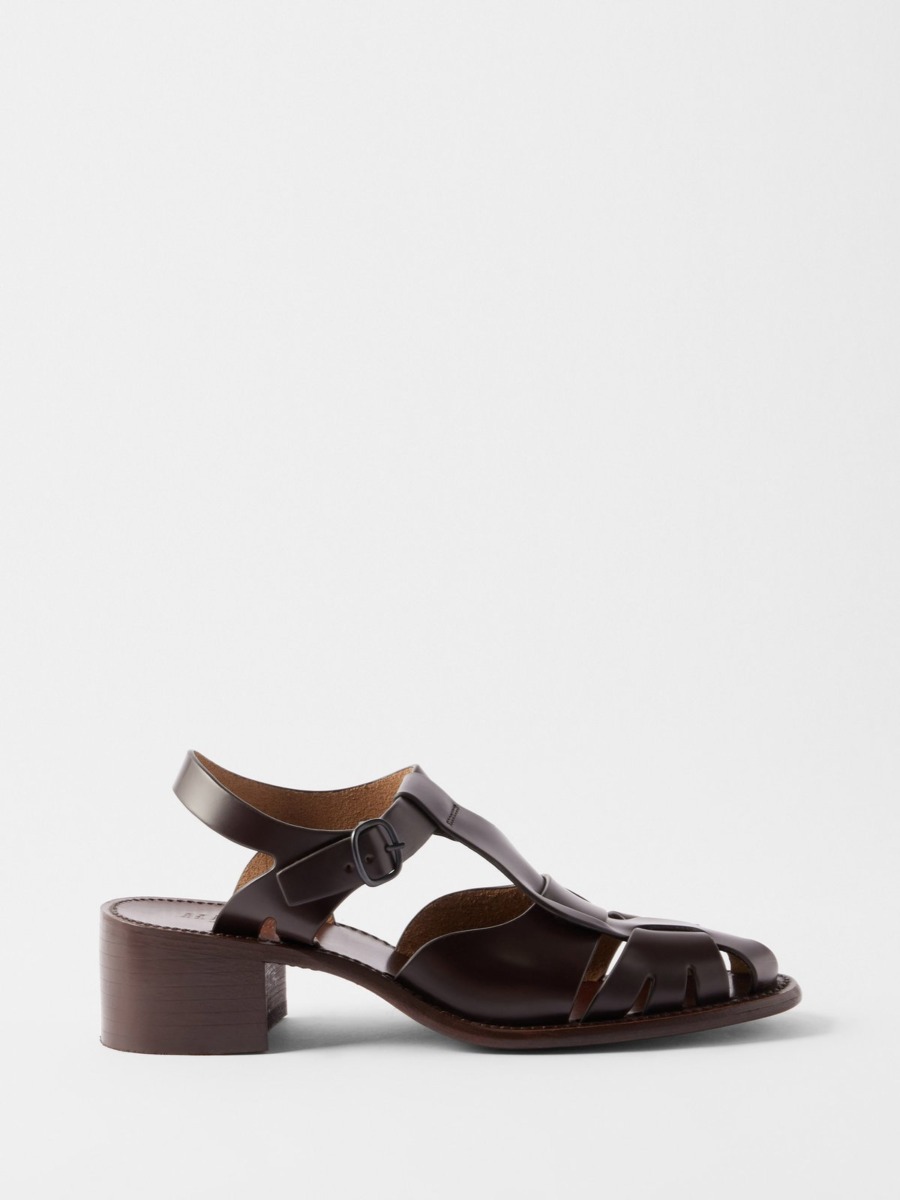 Hereu Womens Heeled Sandals in Brown from Matches Fashion GOOFASH