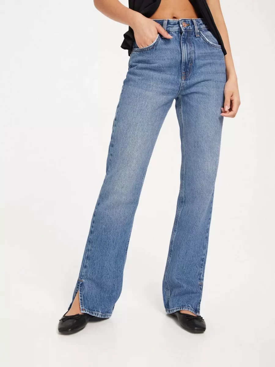 High Waist Jeans Blue - Only - Women - Nelly GOOFASH
