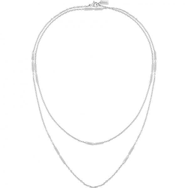 Hugo Boss Ladies Necklace in Grey by Watch Shop GOOFASH