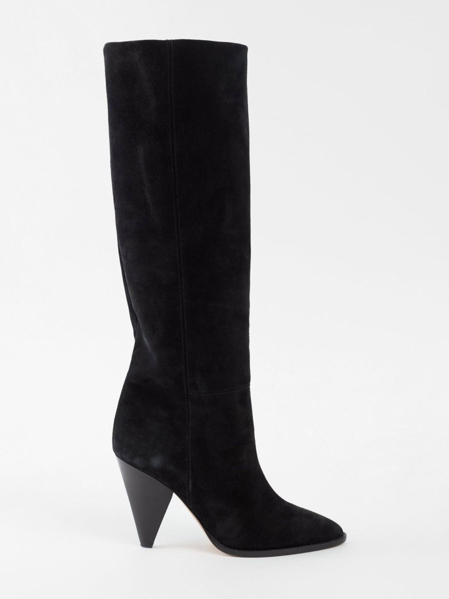 Isabel Marant - Lady Knee High Boots Black from Matches Fashion GOOFASH