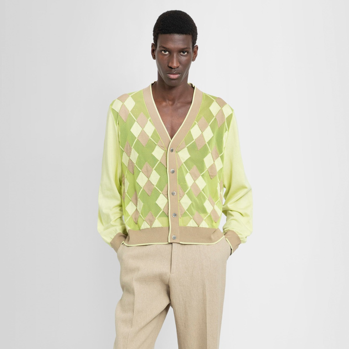 Jacquemus Men Knitwear in Green - Antonioli GOOFASH