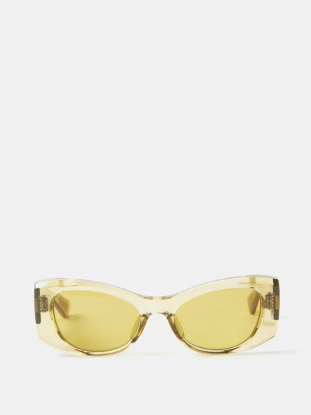 Jacques Marie Mage Cat Eye Sunglasses Olive Matches Fashion Women GOOFASH