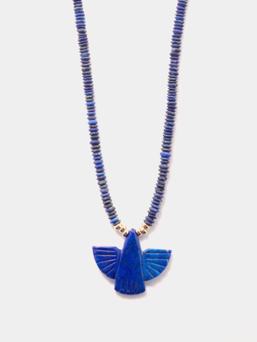 Jacquie Aiche - Gent Necklace in Blue - Matches Fashion GOOFASH