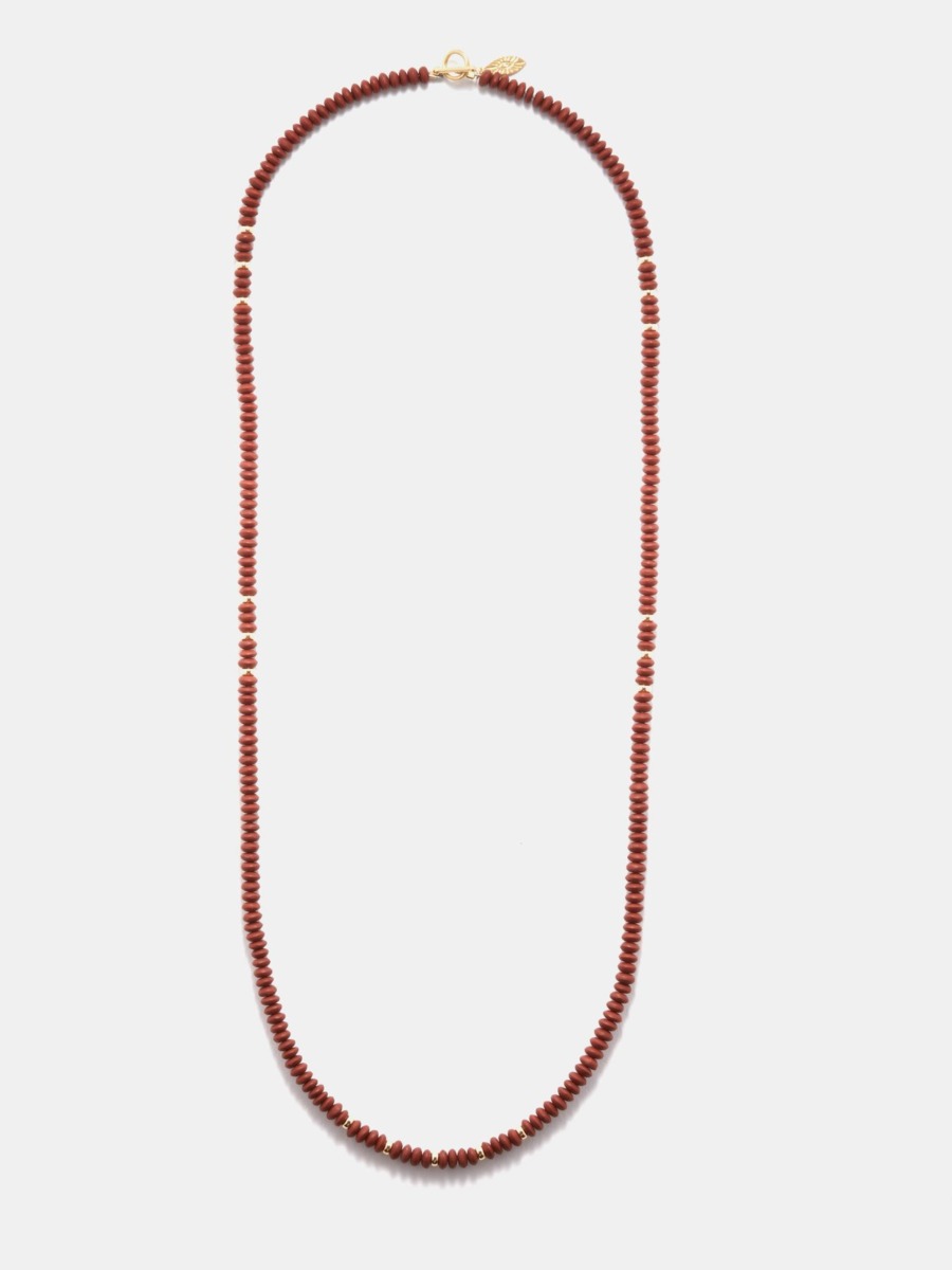Jacquie Aiche - Gents Necklace in Red - Matches Fashion GOOFASH