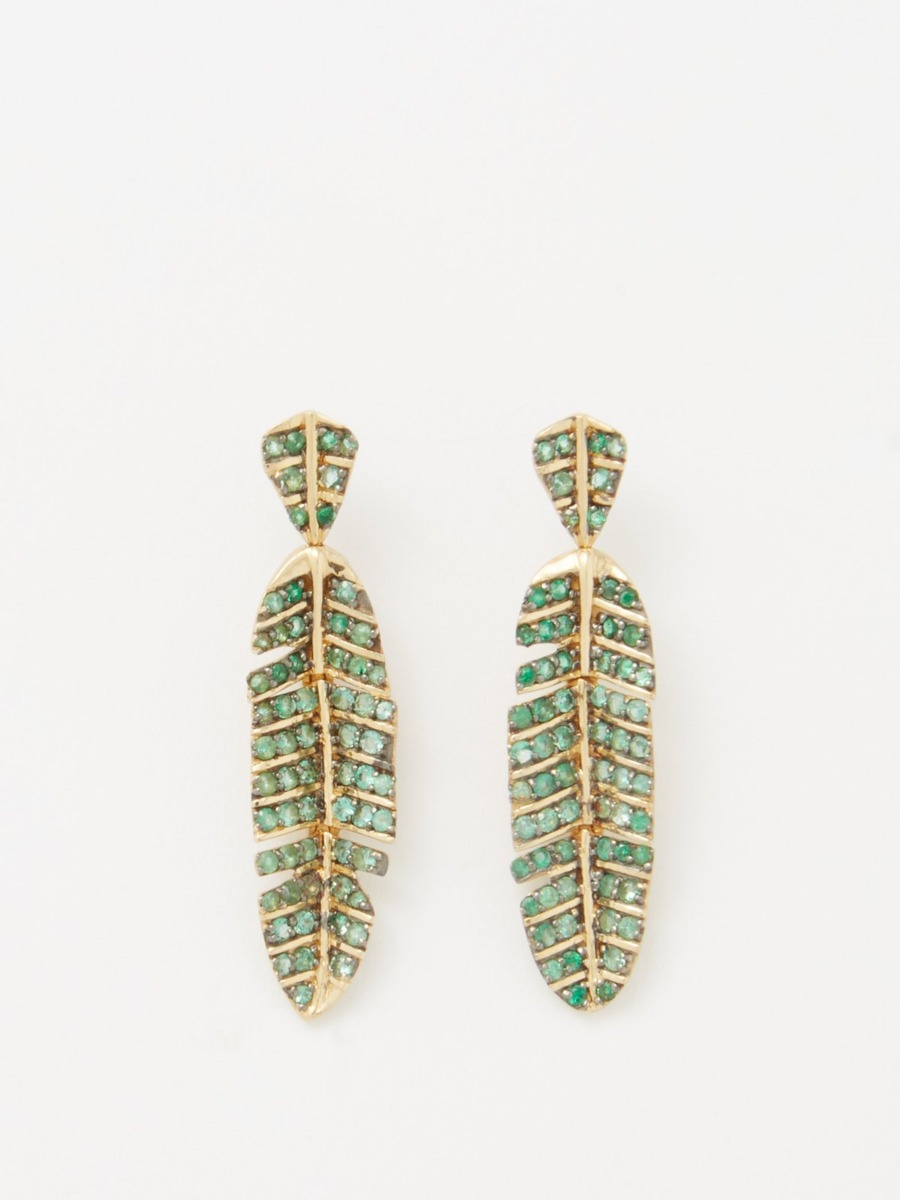 Jade Jagger Earrings Green for Women at Matches Fashion GOOFASH