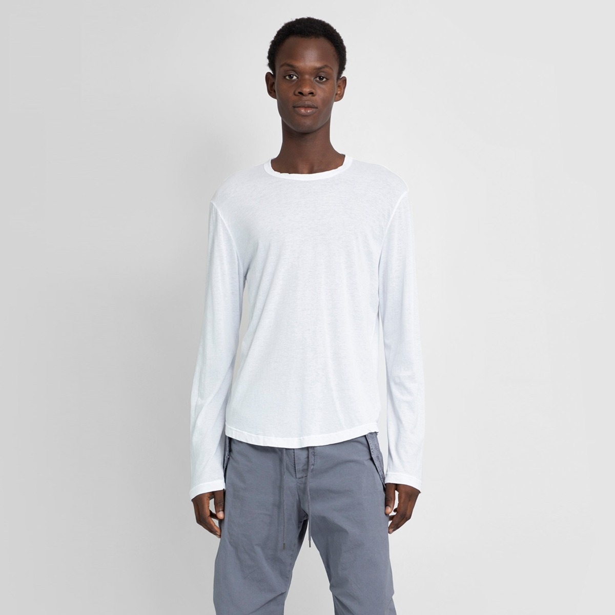 James Perse White T-Shirt for Man by Antonioli GOOFASH