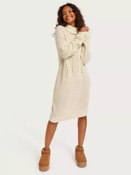 Jdy - Lady Knitted Dress White at Nelly GOOFASH