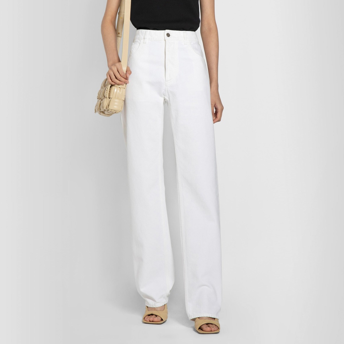 Jeans in White Bottega Veneta Woman - Antonioli GOOFASH