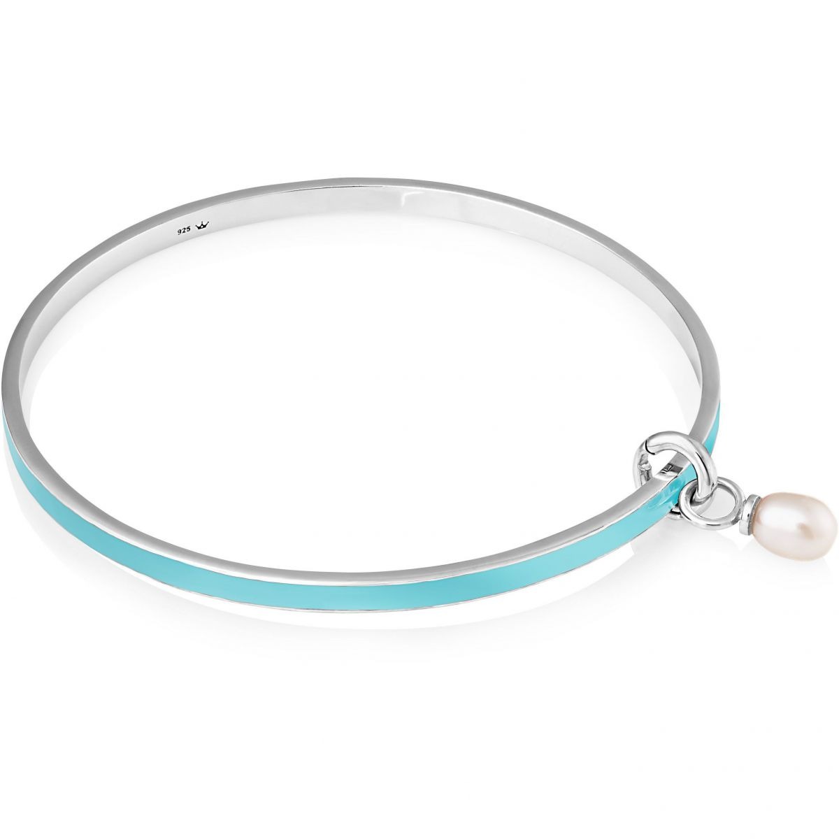 Jersey Pearl Lady Silver Bangles from Watch Shop GOOFASH