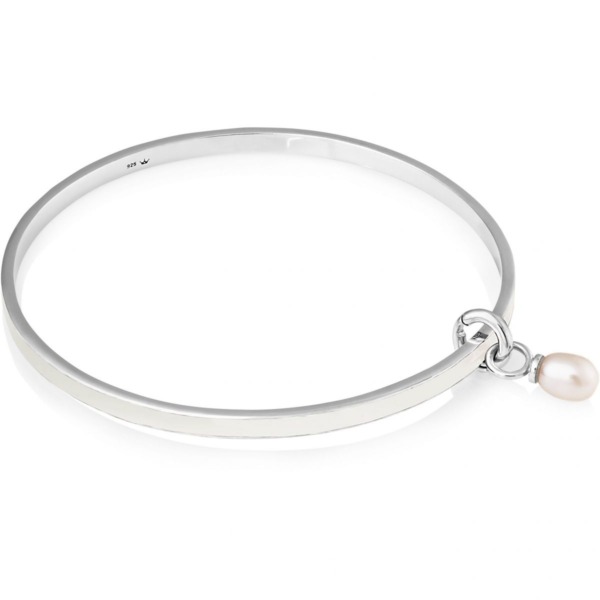 Jersey Pearl Womens Silver Bangles from Watch Shop GOOFASH