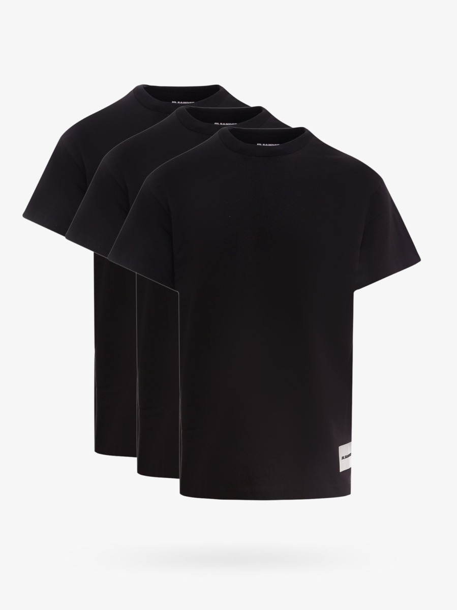 Jil Sander Gent T-Shirt Black Nugnes GOOFASH