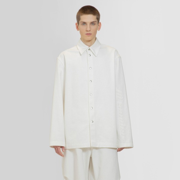 Jil Sander Man Shirt in White at Antonioli GOOFASH