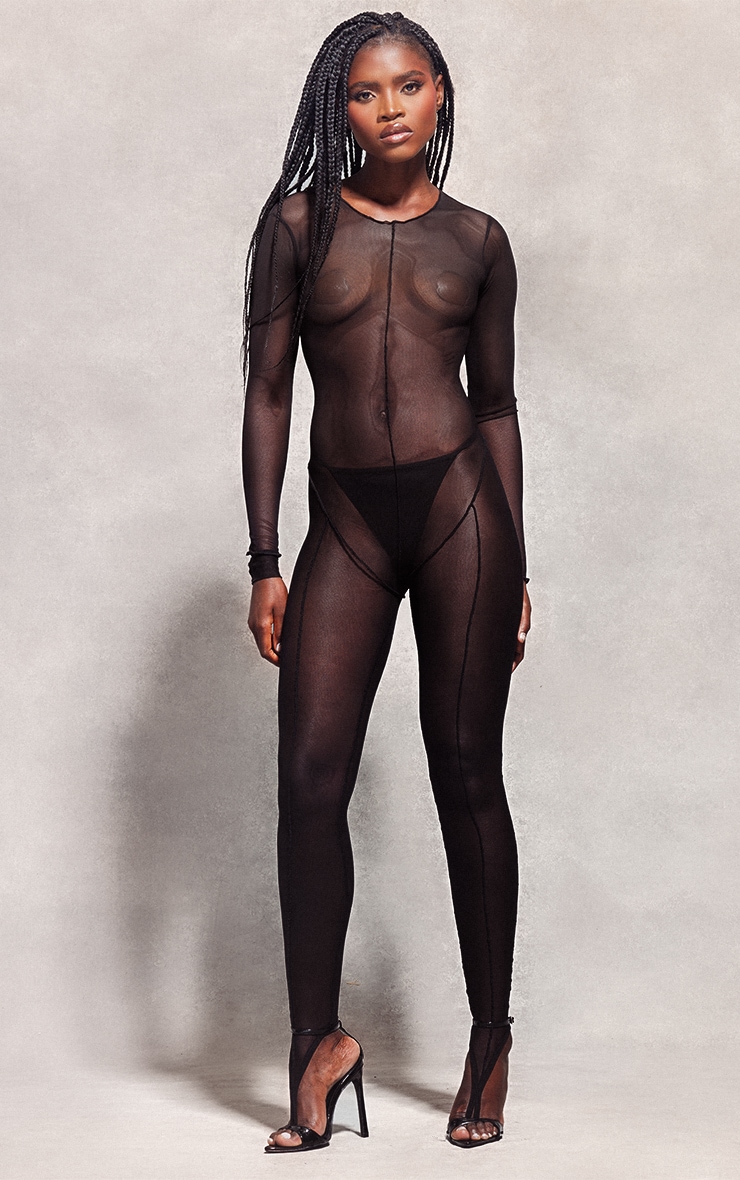 Jumpsuit in Black PrettyLittleThing Woman - PrettyLittleThing GOOFASH