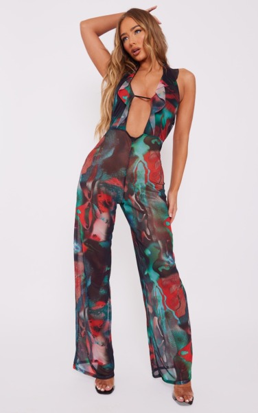Jumpsuit in Multicolor PrettyLittleThing GOOFASH