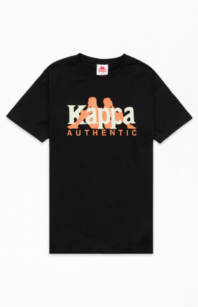 Kappa - T-Shirt Black Pacsun Men GOOFASH