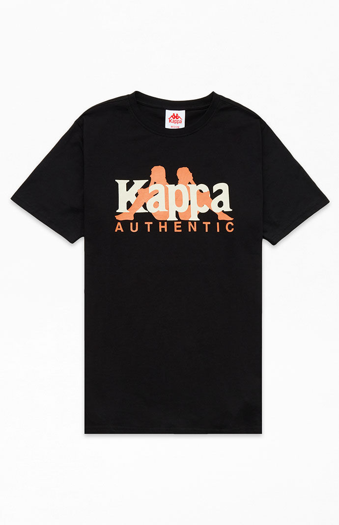 Kappa - T-Shirt Black Pacsun Men GOOFASH