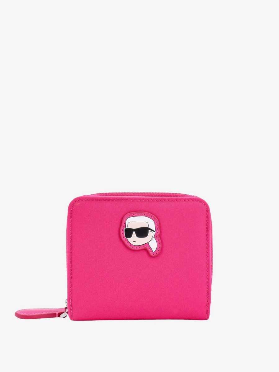 Karl Lagerfeld Women's Pink Wallet by Nugnes GOOFASH