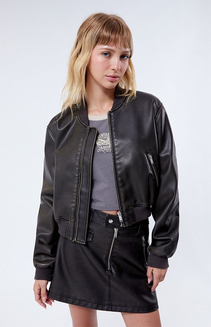 Kendall & Kylie Lady Jacket Brown by Pacsun GOOFASH