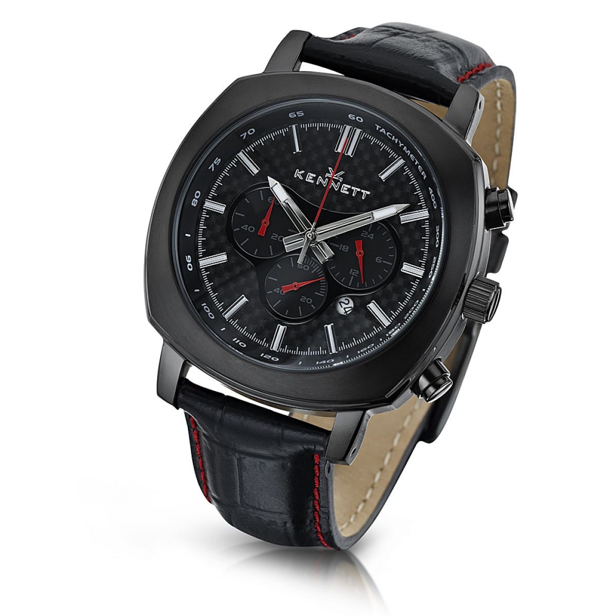 Kennett - Chronograph Watch in Black for Man at Watch Shop GOOFASH