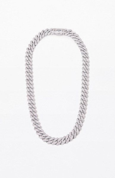 King Ice Men Necklace in Silver - Pacsun GOOFASH