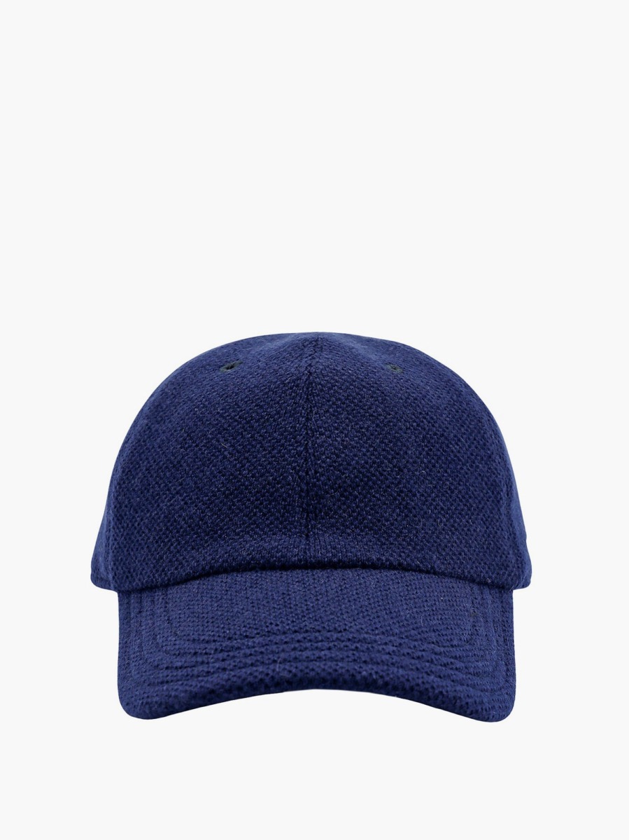 Kiton Ciro Paone Hat in Blue from Nugnes GOOFASH