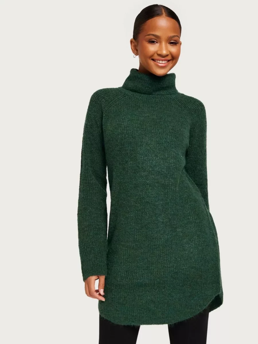 Knitted Sweater in Green Pieces Nelly Woman GOOFASH