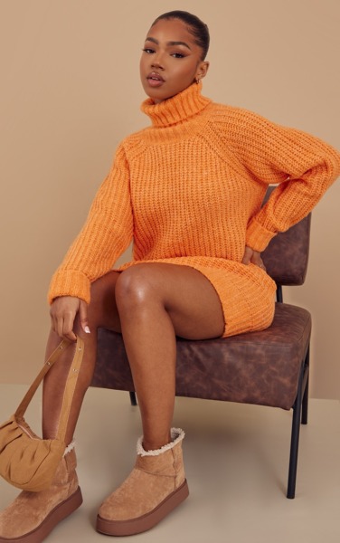 Knitwear Orange PrettyLittleThing GOOFASH