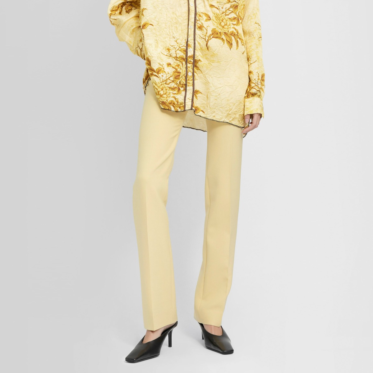 Kwaidan Editions - Ladies Trousers - Yellow - Antonioli GOOFASH