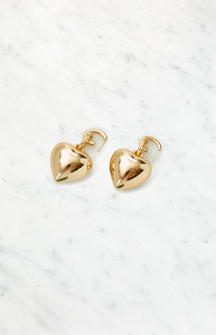 La Hearts - Gold Women Earrings Pacsun GOOFASH