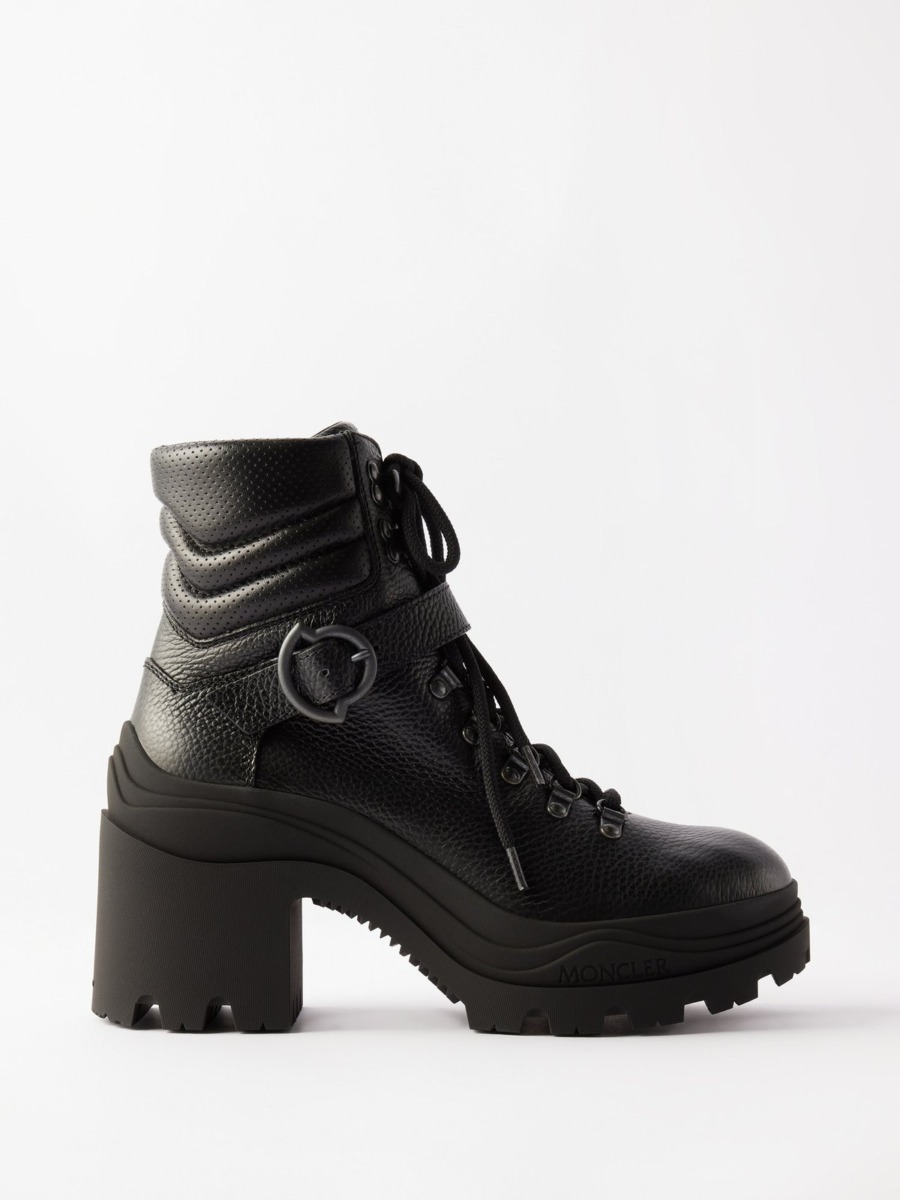 Ladies Ankle Boots Black Moncler Matches Fashion GOOFASH