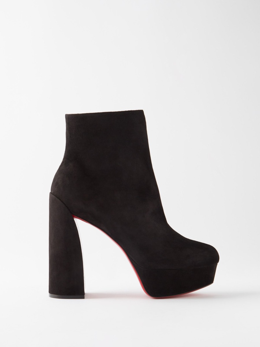 Ladies Ankle Boots in Black Christian Louboutin - Matches Fashion GOOFASH