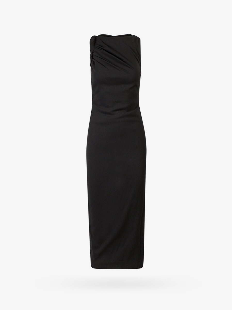 Ladies Black Dress Nugnes - Versace GOOFASH