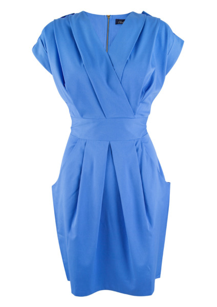 Ladies Blue Dress from Closet London GOOFASH